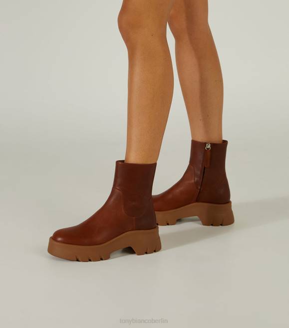 Stiefeletten| de Tony Bianco Frauen Rumpelstiefeletten Cognac 4624546